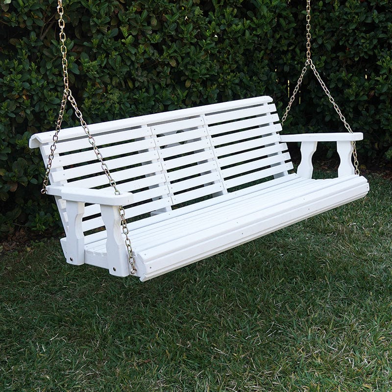 Porchgate Amish Heavy Duty Rollback Console Porch Swing