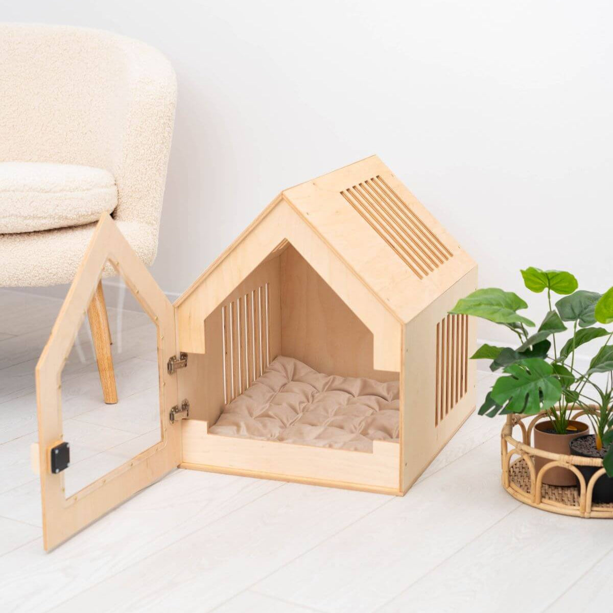 Wooden Indoor Dog House