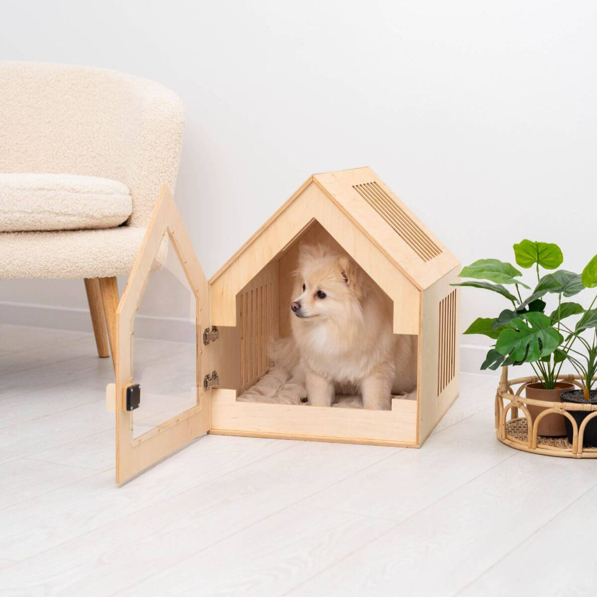 Wooden Indoor Dog House