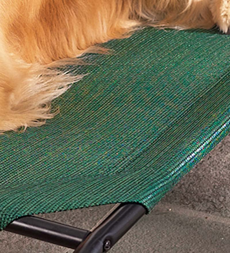 Small Weather-Resistant Raised Mesh Pet Bed Replacement Mesh Cover - Green