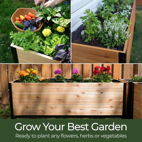 18″ x 48″ Deep Root Raised Garden Bed - 30″ TALL - Select Grade
