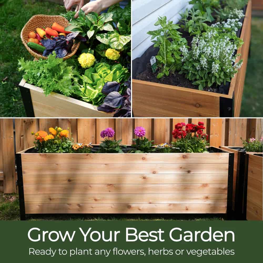 18″ x 36″ Deep Root Raised Garden Bed - 30″ TALL / Select Grade
