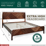 Rorns Bifrost Platform Bed Frame With Headboard