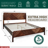 Rorns Bifrost Platform Bed Frame With Headboard