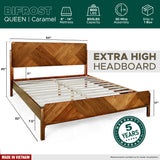 Rorns Bifrost Platform Bed Frame With Headboard