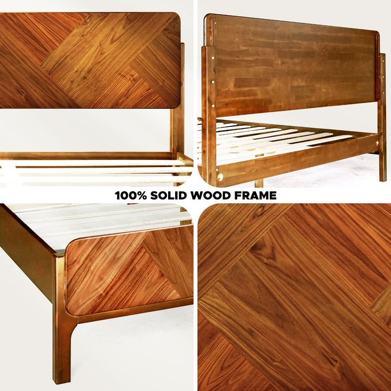 Rorns Bifrost Platform Bed Frame With Headboard