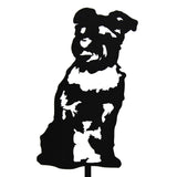 Schnauzer Garden Stake