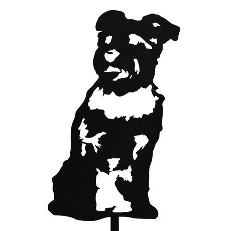 Schnauzer Garden Stake