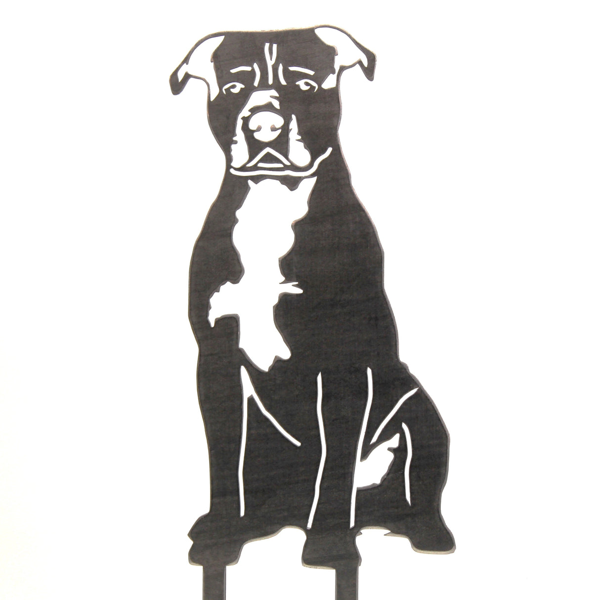 American Staffordshire Terrier Metal Art – Handcrafted Dog Décor