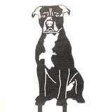 American Staffordshire Terrier Metal Art – Handcrafted Dog Décor