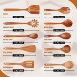 Premium Teak Wooden Utensil Set