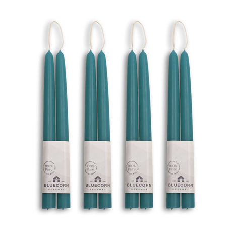 Hand-Dipped Beeswax Taper Candles - Bulk 4-Pair Bundle