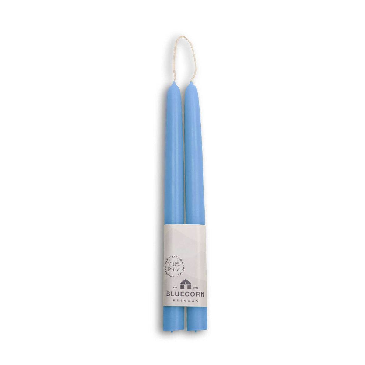 Beeswax Taper Candles - Hand-Dipped - 1 Pair