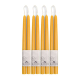 Hand-Dipped Beeswax Taper Candles - Bulk 4-Pair Bundle