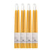 Hand-Dipped Beeswax Taper Candles - Bulk 4-Pair Bundle