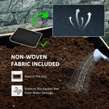 2-Tier Raised Garden Bed with Trellis