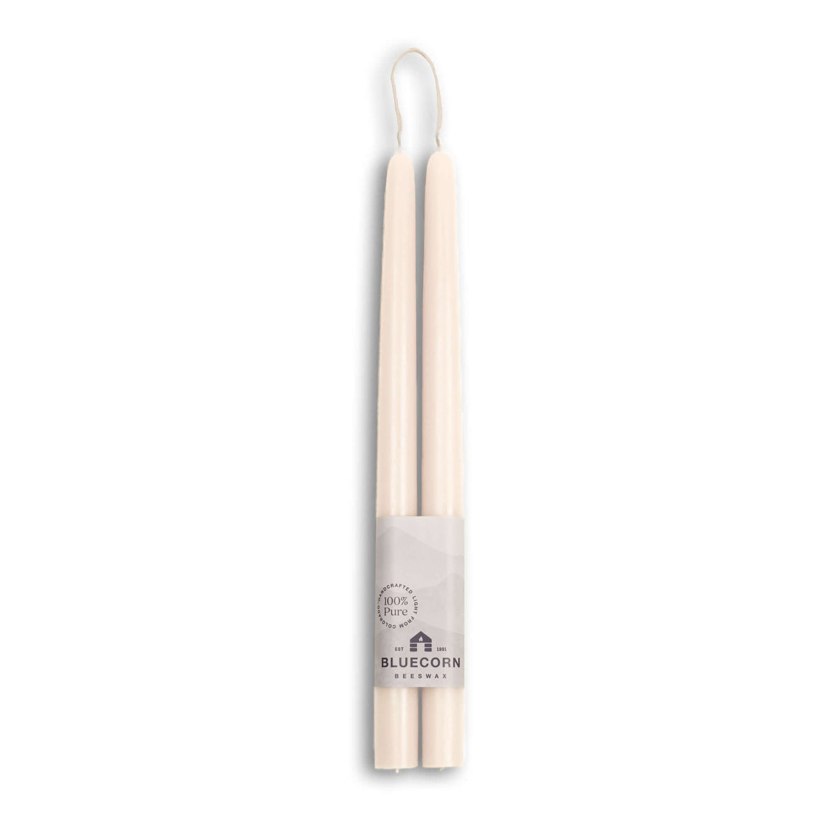 Beeswax Taper Candles - Hand-Dipped - 1 Pair
