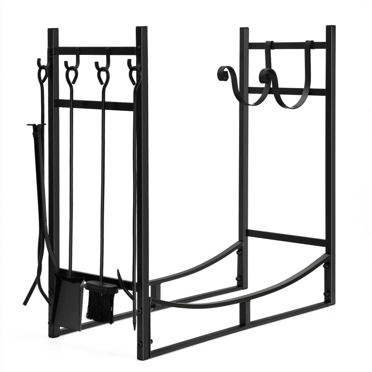 Firewood Rack with Tool Set