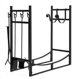 Firewood Rack with Tool Set