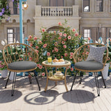Outdoor Rattan Patio Seating Set