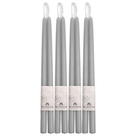 Hand-Dipped Beeswax Taper Candles - Bulk 4-Pair Bundle
