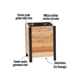 Cedar Planter Box, 18″W x 18″L