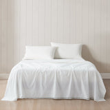 Evelyn Lace Trim Cotton Sheet Set