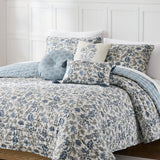 Lillian Block Print Reversible Quilt 6 Set