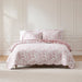 Peony Toile Reversible Cotton Quilt Set