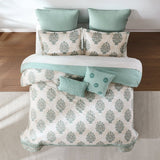 Sofia Flower Block Bouquet Cotton Comforter Set