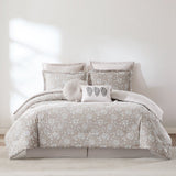 Zara Floral Block Cotton Comforter 8Pc Set
