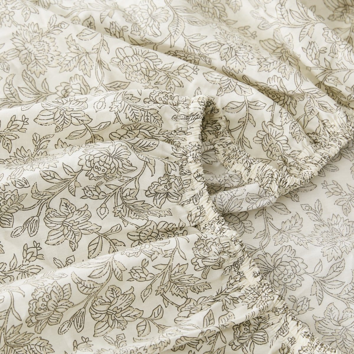 Zara Floral Block Cotton Sheet Set