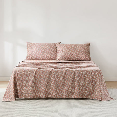 Zara Floral Block Cotton Sheet Set