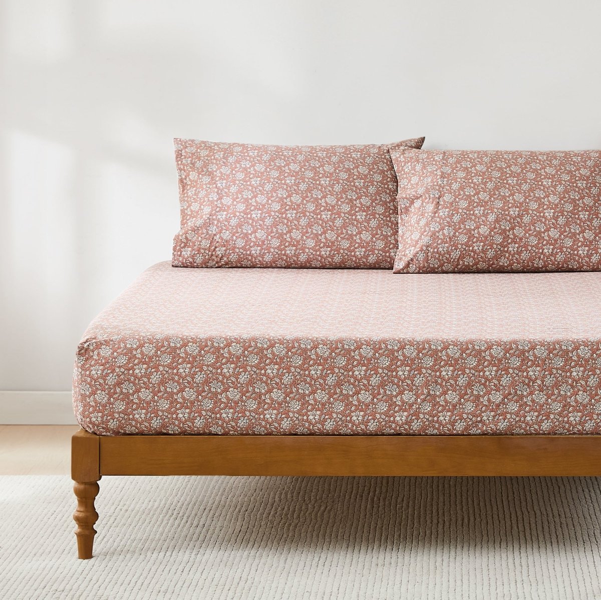 Zara Floral Block Cotton Sheet Set