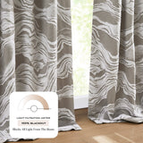 Cascade Wave Blackout Window Curtain Panels