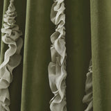 Verdant Path Velvet Blackout Window Curtain Panels