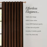 Terran Velvet Blackout Window Curtain Panels