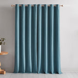 Meena Slub 100% Blackout Window Curtain Panels