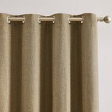 Meena Slub 100% Blackout Window Curtain Panels