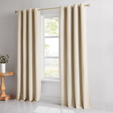 Meena Slub 100% Blackout Window Curtain Panels