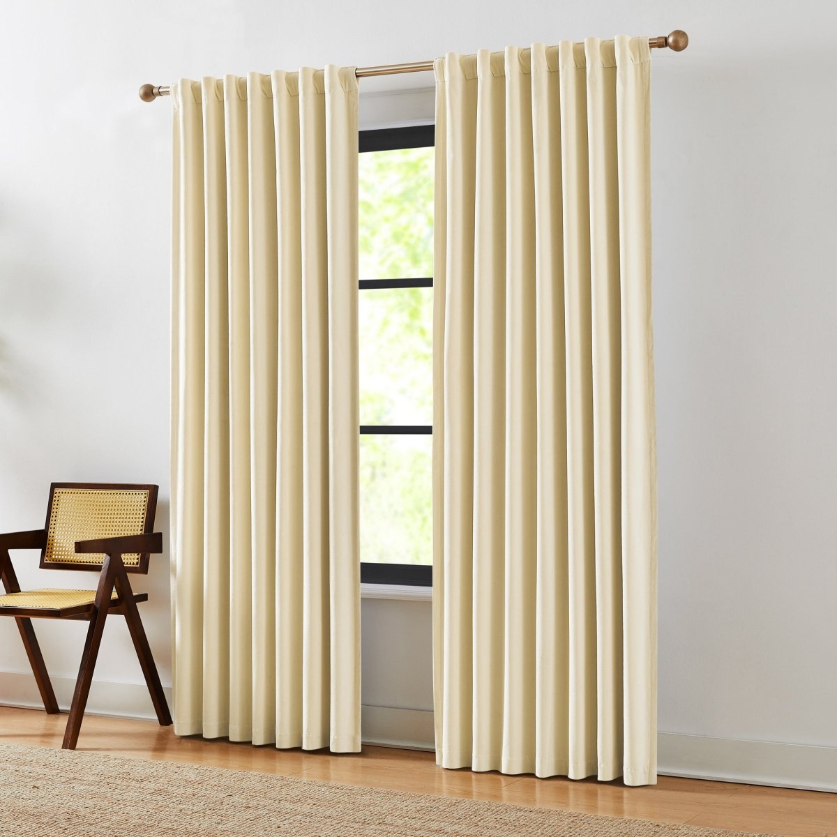 Terran Velvet Blackout Window Curtain Panels