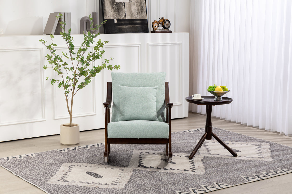 Mid Century Modern Accent Chairs Comfy Upholstered Glider Arm Chair