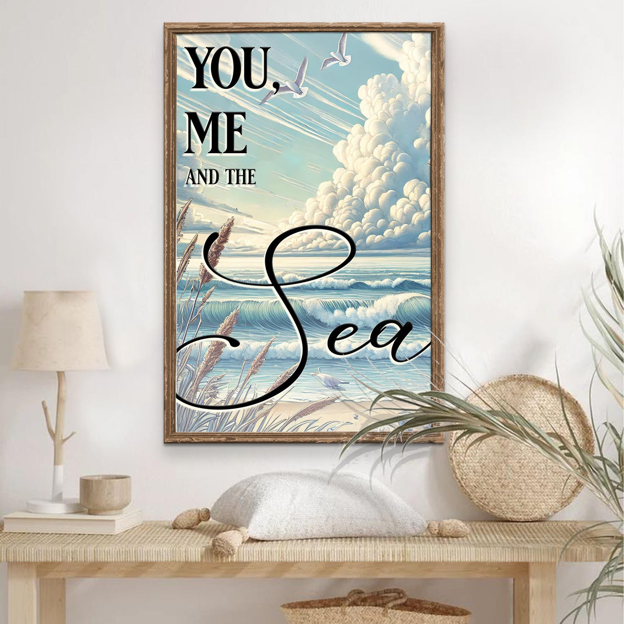 You Me and the Sea Coastal Sign