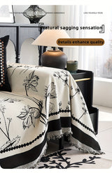 Soft & Cozy Chenille Reversible Sofa Cover Blanket