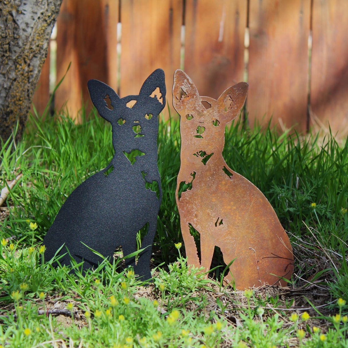 Chihuahua Garden Stake