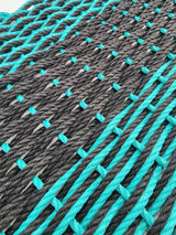 Large Double Weave Lobster Rope Mat, Vibrant Colors, Long Lasting Durable