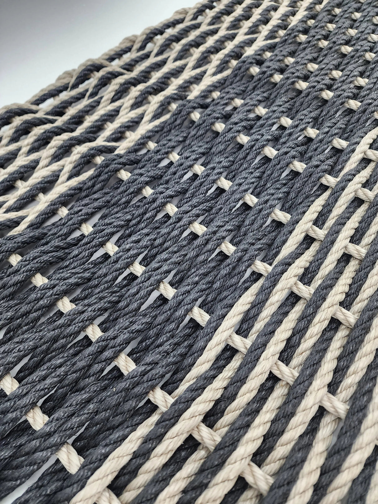 Large Double Weave Lobster Rope Mat, Vibrant Colors, Long Lasting Durable