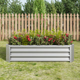 Rectangular Metal Raised Garden Bed