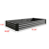 Rectangular Metal Raised Garden Bed