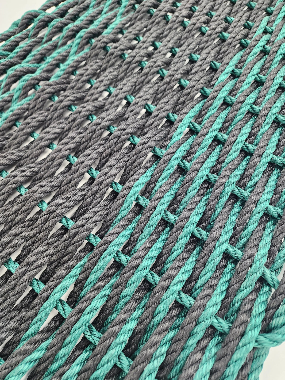 Large Double Weave Lobster Rope Mat, Vibrant Colors, Long Lasting Durable